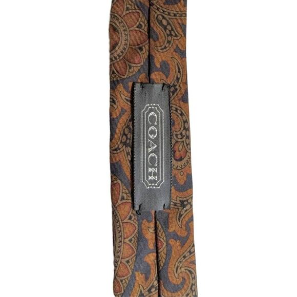 Vintage Coach Italian Silk Paisley Tie - Picture 6 of 7